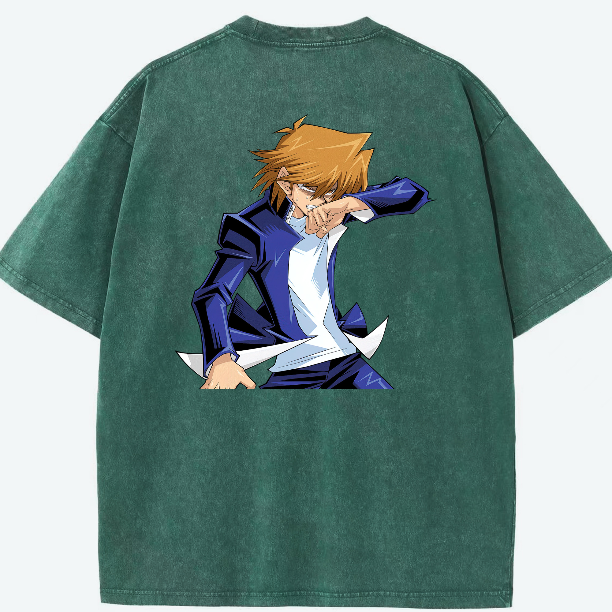（画像用） 遊☆戯☆王 Yu-Gi-Oh! 綿100% ヴィンテージ風 半袖Tシャツ（背面プリント）